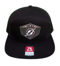 Black 7-Panel Leatherette